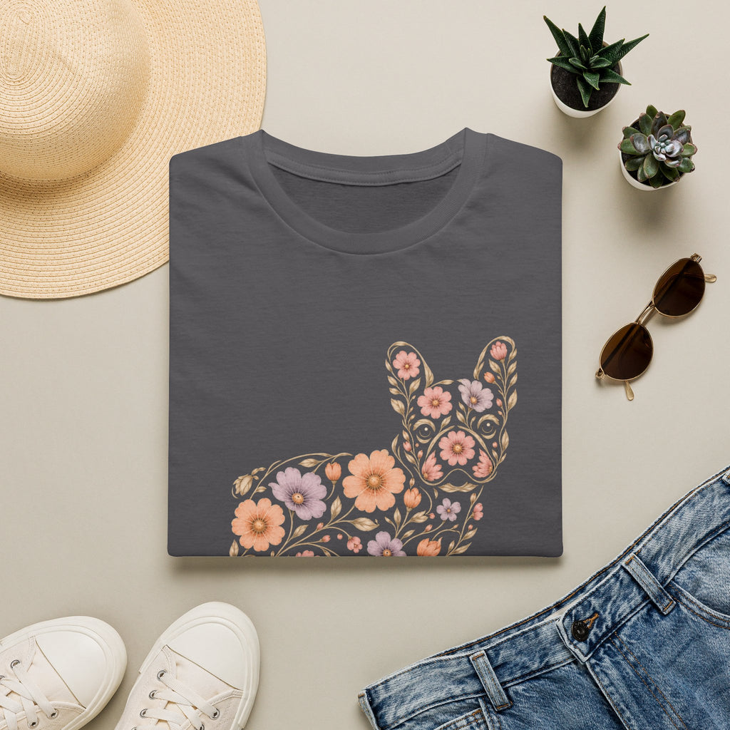 Floral French Bulldog T-Shirt