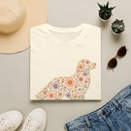 Golden Retriever Floral T-shirt