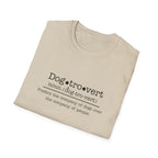 Dogtrovert Definition T-shirt. Prefers the company of dogs over the company of people.