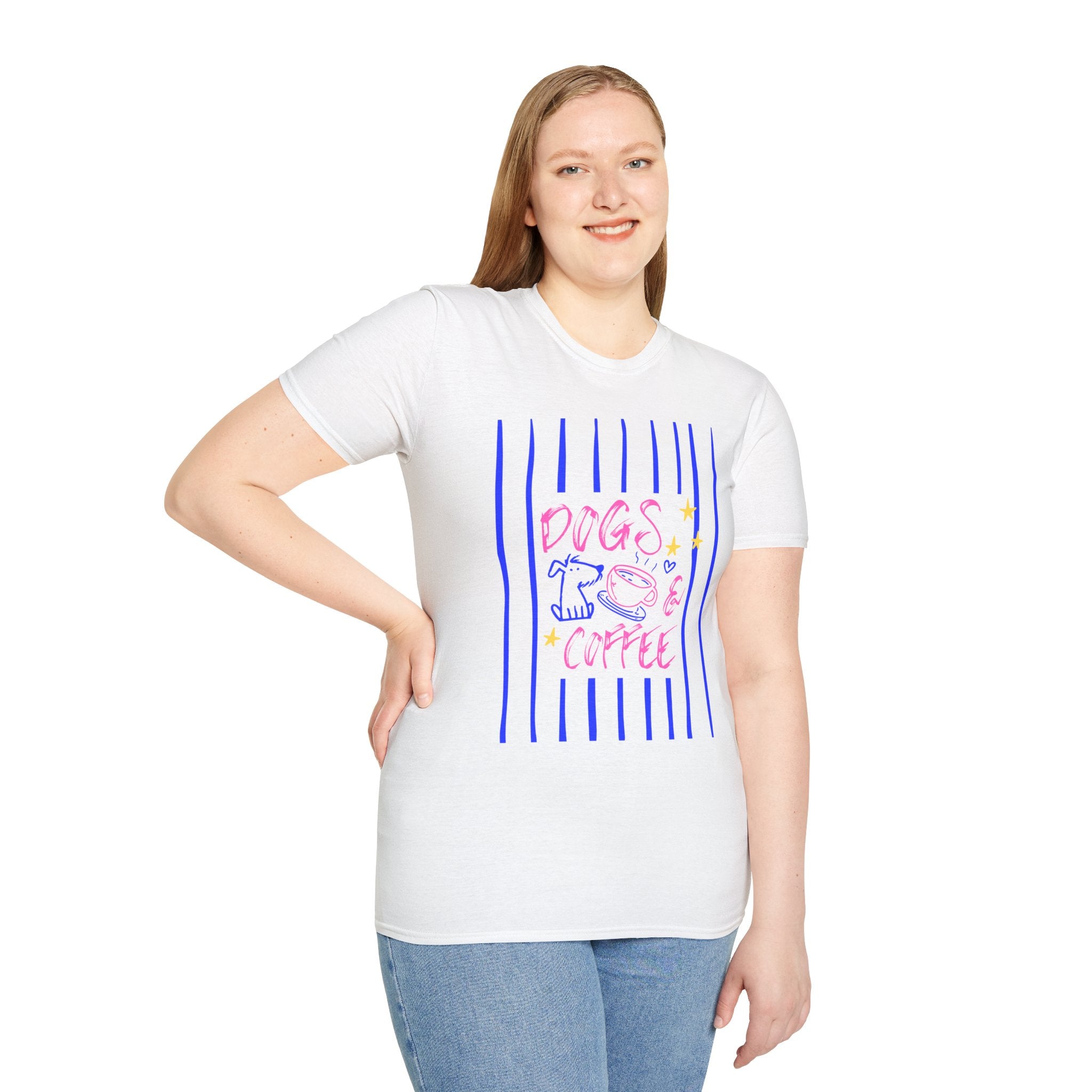 Dogs & Coffee Unisex Graphic T-Shirt