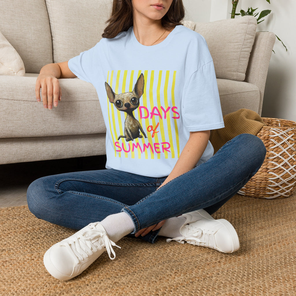Dog Days of Summer Chihuahua Graphic T-Shirt