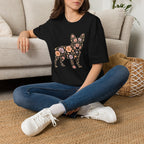 Floral French Bulldog T-Shirt
