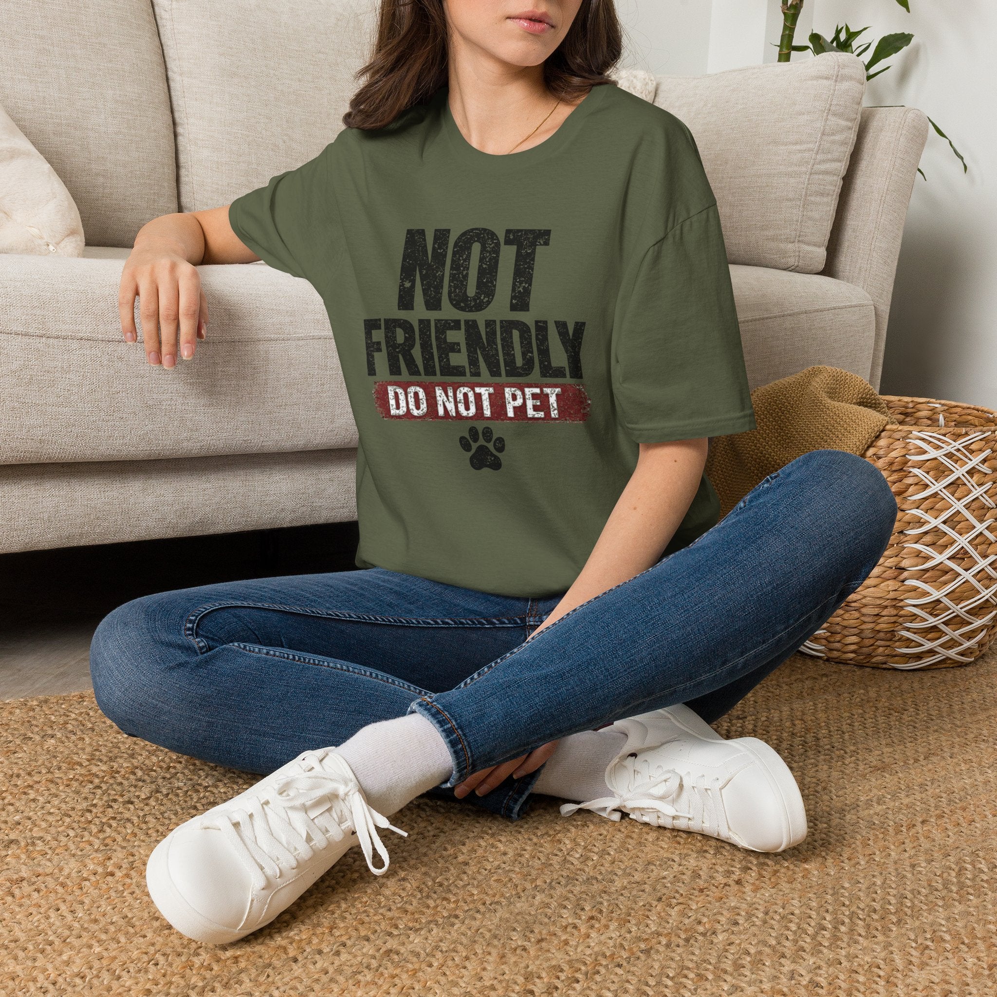 Not Friendly - Do Not Pet T-shirt
