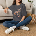 Floral French Bulldog T-Shirt