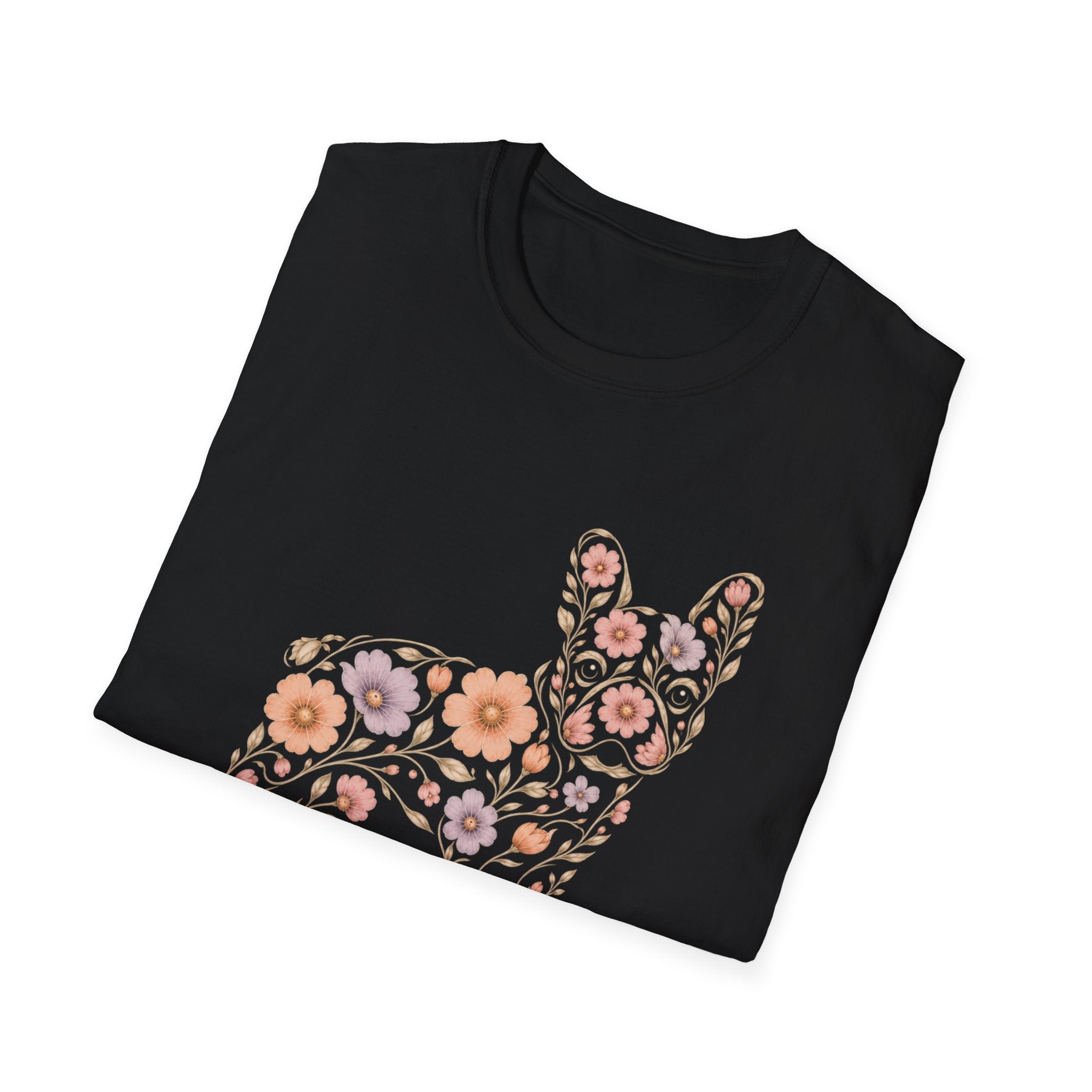 Floral French Bulldog T-Shirt
