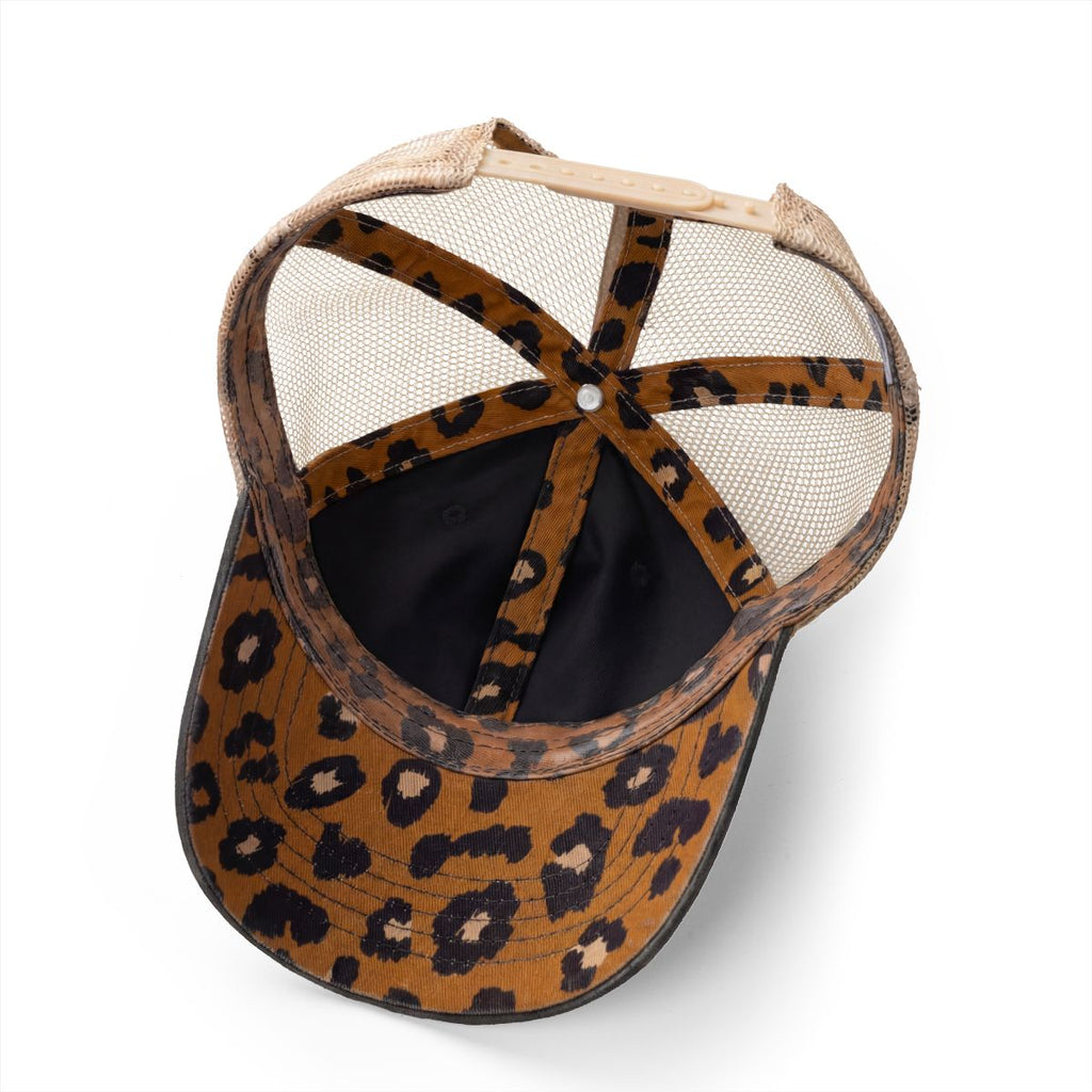 Treat Dealer Embroidered Leopard Trucker Hat